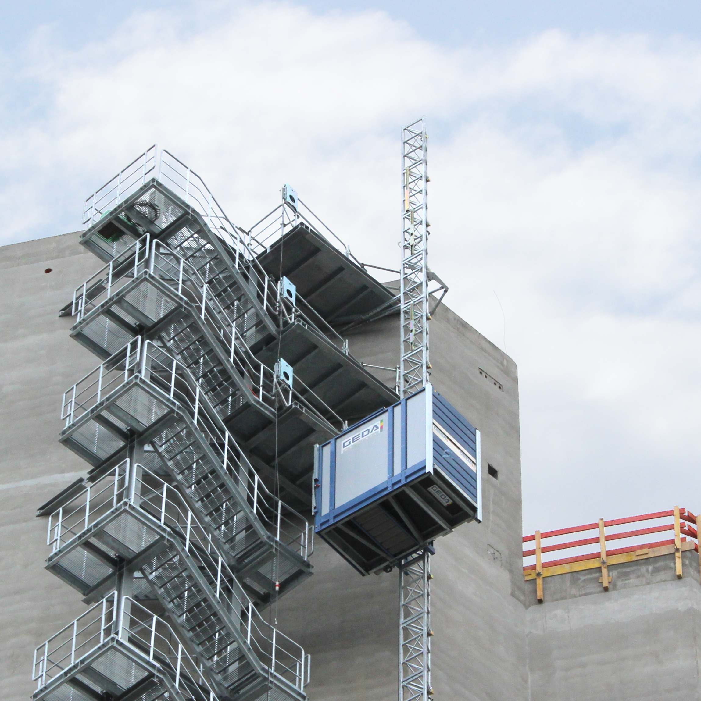 large rack and pinion elevator
