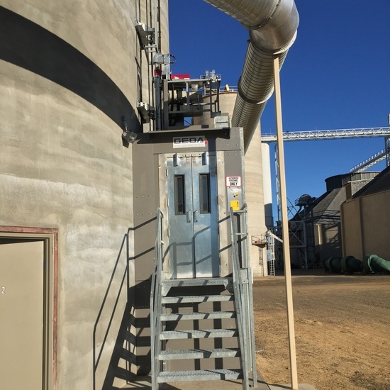 milling elevator entrance